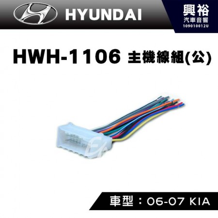 【HYUNDAI】2006-2007年KIA 主機線組(公) HWH-1106