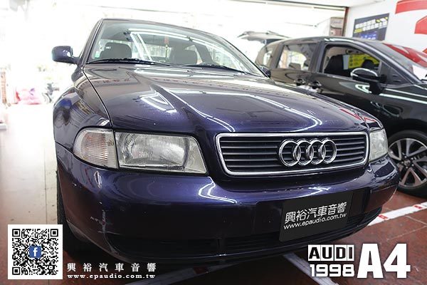 【AUDI A4】1998年 奧迪A4 安裝 DynaQuest DMV-716A 螢幕主機 | 專用主機框