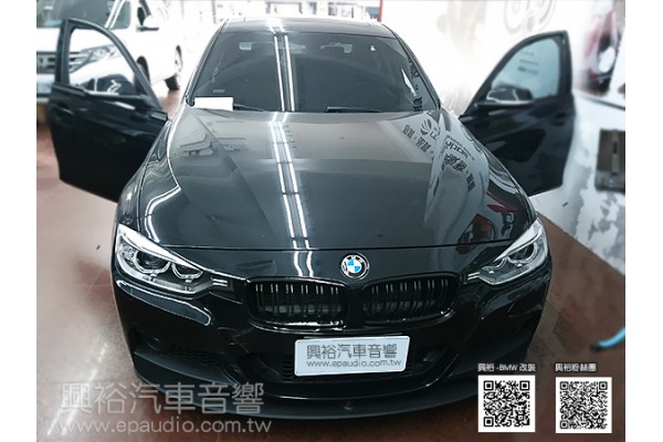 【BMW F30】2016年330i 安裝 rainbow專用喇叭IL-C4.2G分離式喇叭 | IL-S8F低音喇叭