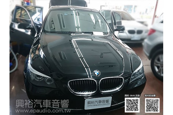 【BMW 5系列 E60】2007年520d 安裝 專款8.8吋安卓機 | 專用倒車鏡頭