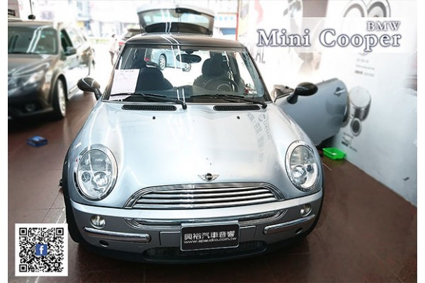 【MINI 迷你】2002年MINI Cooper 安裝 先鋒1DIN主機 | rainbow分離式喇叭SL-C6.2 | 重低音NBF608A