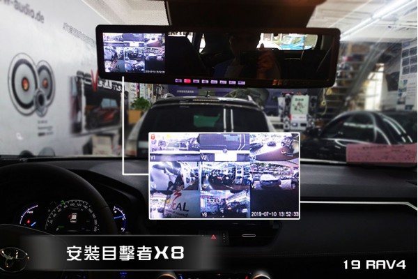 【TOYOTA RAV4】19RAV4 安裝目擊者X8 + 後座平板螢幕 + 手機鏡像