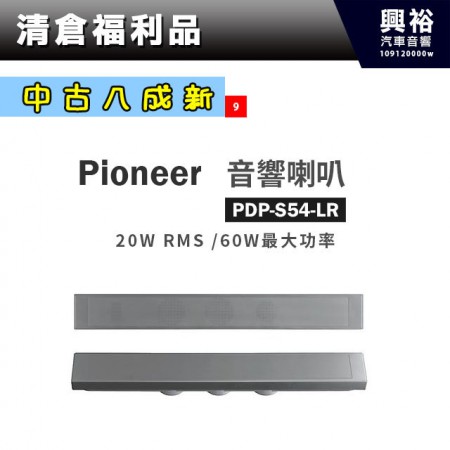 (9)【中古八成新】Pioneer 音響喇叭PDP-S54-LR＊20W RMS/60W最大功率